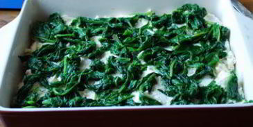 лазанья с индейкой и шпинатом