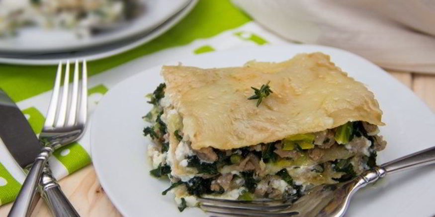 Рецепт лазаний с курицей и овощами