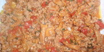 лазанья с лисичками и сельдереем