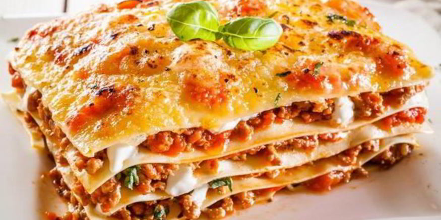 Рецепт лазаний с помидорами и говяжьим фаршем