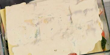 лазанья с семгой и шпинатом