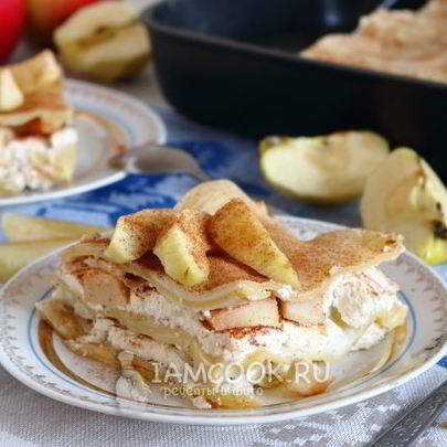 Лазанья с творогом