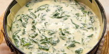 лазанья с тыквой, шпинатом и рикоттой