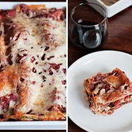 Рецепт Лазаний со шпинатом под соусом Маринара