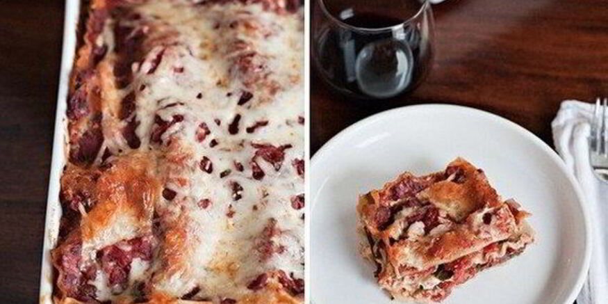 Рецепт лазаний со шпинатом под соусом маринара