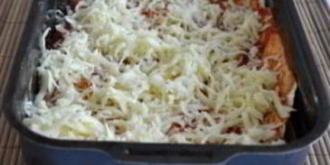 ленивая лазанья из лаваша