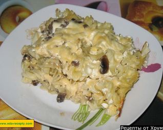 Ленивая лазанья с шампиньонами