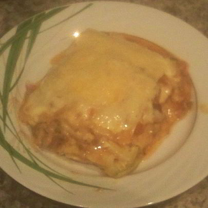 Мясная лазанья с кабачками