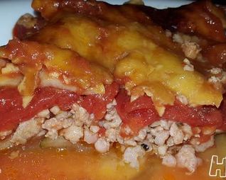 Цуккинья с фаршем из кролика