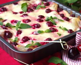 Ягодно-творожная лазанья