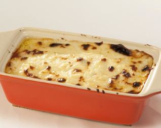 Зеленая лазанья с рыбой