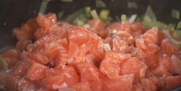 зеленая лазанья с рыбой