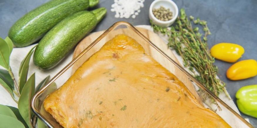 Рецепт крахмальных каннеллонь с острым фаршем