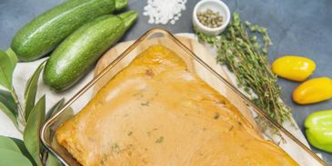 крахмальные каннеллони с острым фаршем