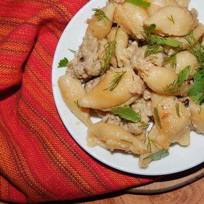 Ленивые макароны по-флотски