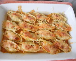 Макароны большие Ракушки с фаршем