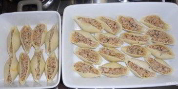 макароны большие ракушки с фаршем
