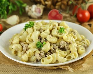 Макароны рожки по флотски