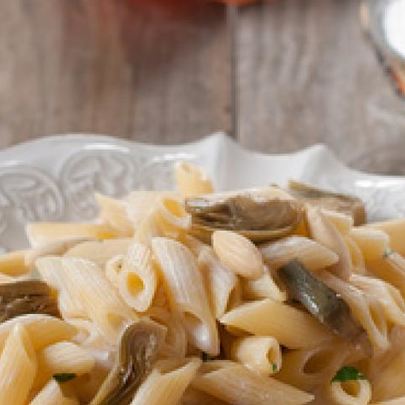 Макароны с артишоками
