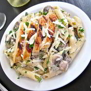 Рецепт Макарон с грибами и курицей