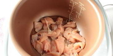 макароны с курицей в мультиварке