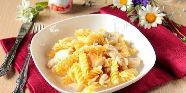 макароны с курицей в мультиварке