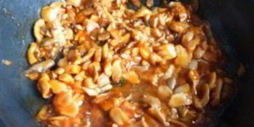 макароны с вешенками