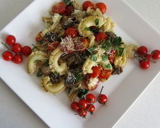 Паста с копченой мойвой