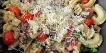 паста с копченой мойвой