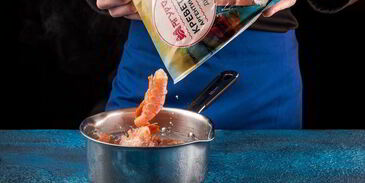 паста с креветками и сливочным соусом