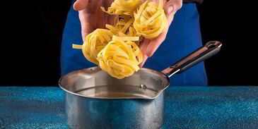 паста с креветками и сливочным соусом