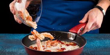 паста с креветками и сливочным соусом