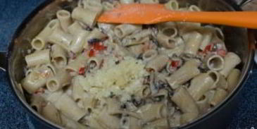 паста с овощами