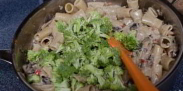 паста с овощами