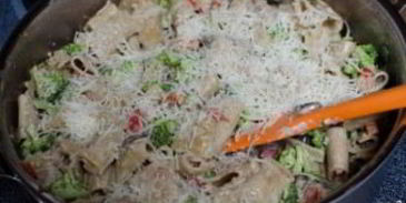 паста с овощами