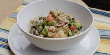 паста с овощами