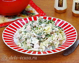 Паста с рыбой в сливочном соусе