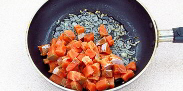 паста с рыбой в сливочном соусе