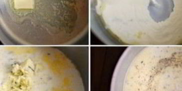 паста с соусом из голубого сыра