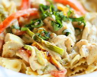 Паста с сырным соусом Альфредо