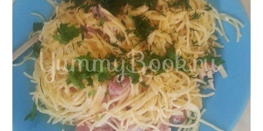 Рецепт пасты с ветчиной