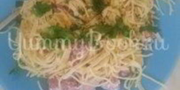 паста с ветчиной