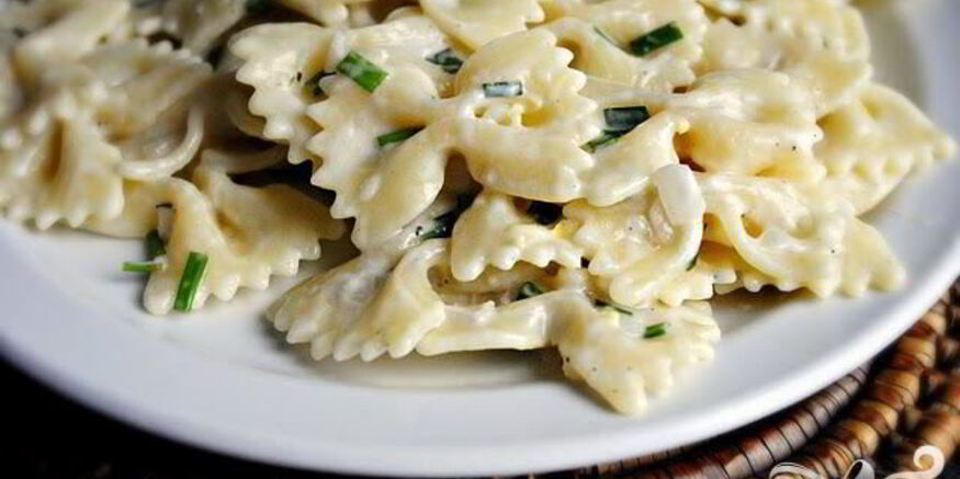 Рецепт пасты со сливочно-луковым соусом