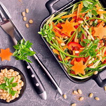 Спагетти из цукини в стиле raw cook