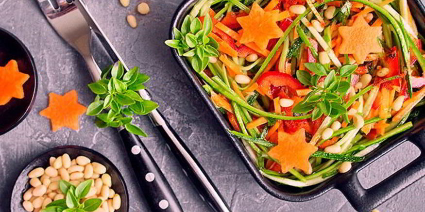 Рецепт спагетти из цукини в стиле raw cook