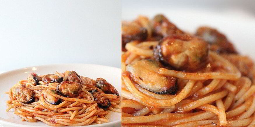 Рецепт спагетти с мидиями в томатном соусе