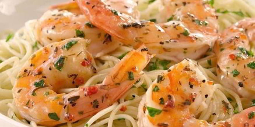 Рецепт спагетти с морепродуктами в сливочном соусе