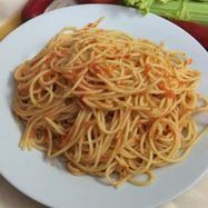 Рецепт Спагетти с соусом из запеченного перца