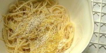 спагетти с сыром