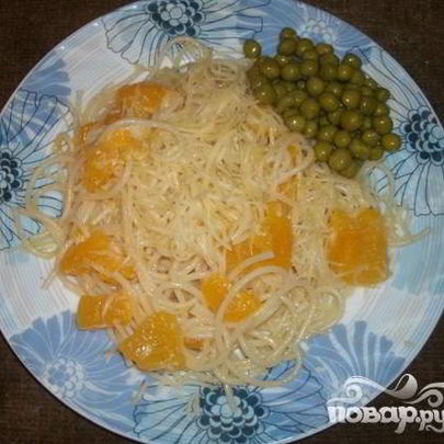 Спагетти с тыквой и имбирем